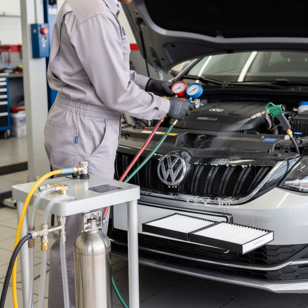 إصلاح مكيف السيارة